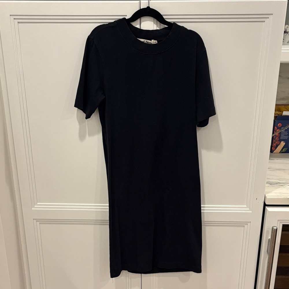 Michael Stars Classic Black Mini T-Shirt Dress